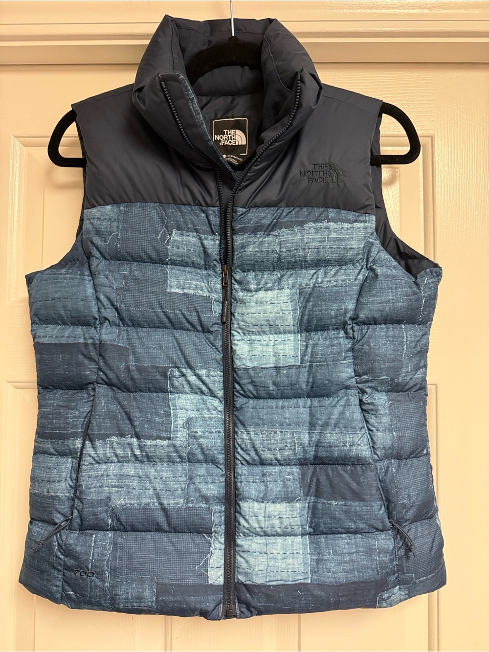 The North Face Women's Nuptse 700-fill down puffer vest, urban navy, size Small